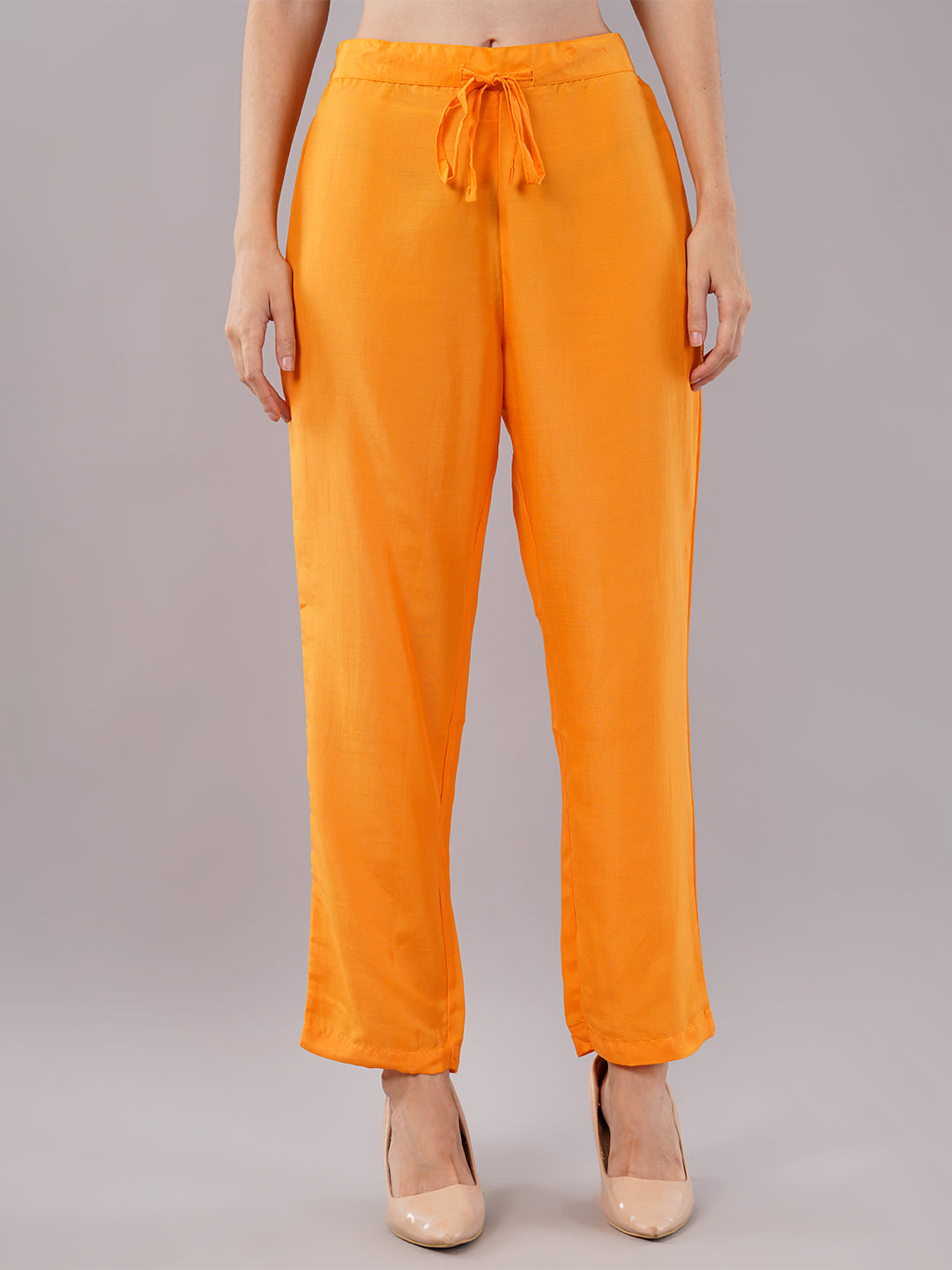 dhartii Elegant Yellow Sequin Embroidered Floral Print on Print Anarkali Set Dupatta and Embroidered Belt (4 Piece Set)