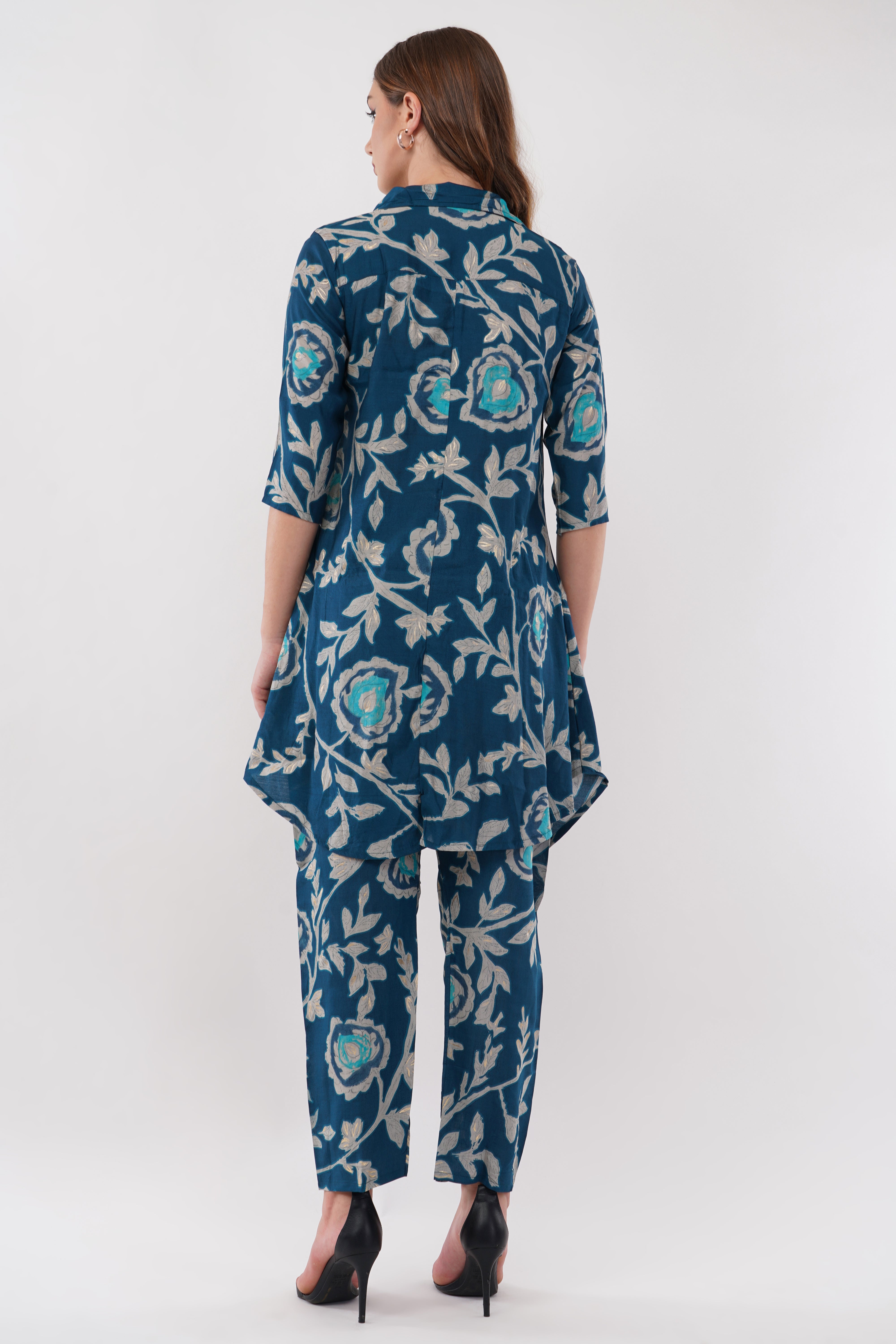 Muslin Asymmetrical Top Co-Ord - Set Of 2