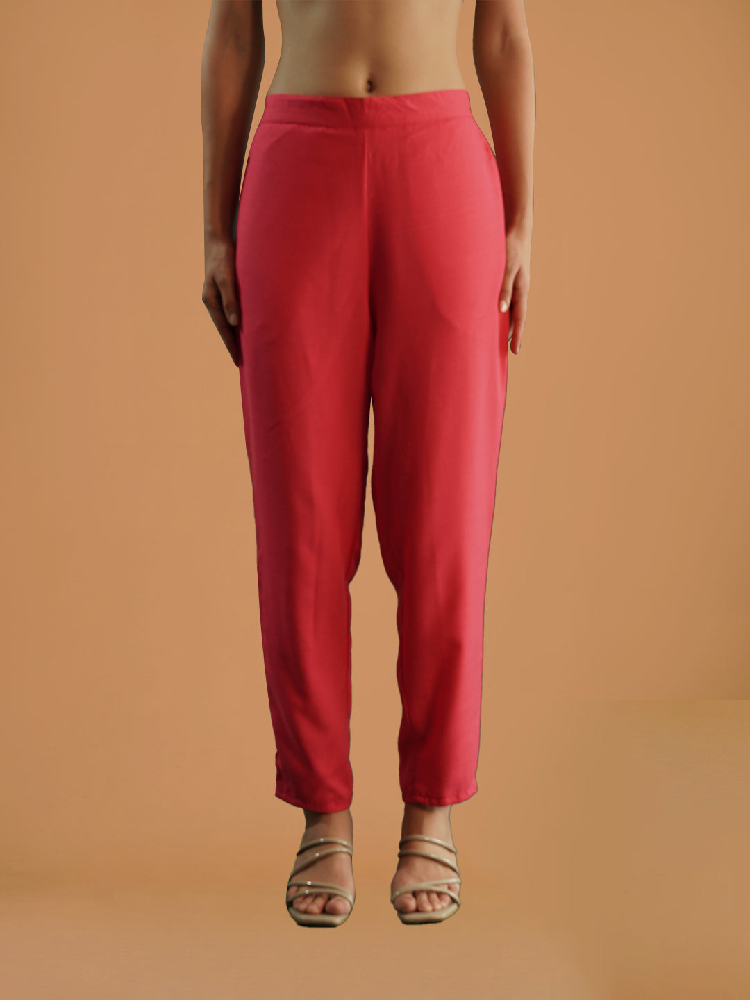 dhartii Fuchsia Pink Viscose Chanderi Embroidered Suit Set with Dupatta (3-Piece)