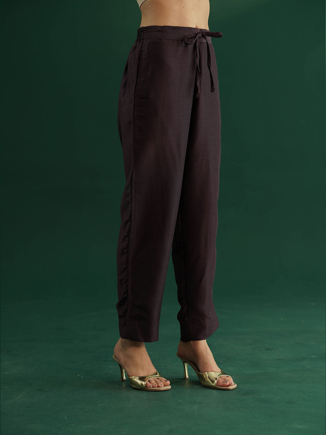 dhartii New Age Lavish Maroon Royal Brocade Suit Set with Dupatta and Pants (3 Piece Set)