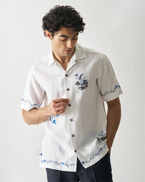 Blossom Casade Linen Shirt